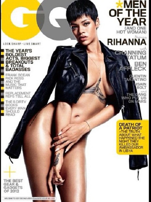 rihanna nuda cover girl GQ dicembre