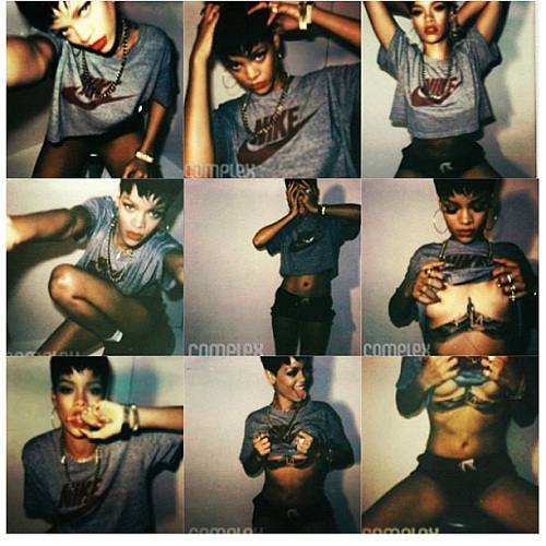 rihanna mezza nuda instagram