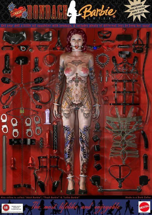 bondage barbie bambola fetish