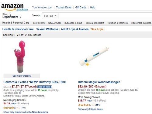 Amazon sex toys