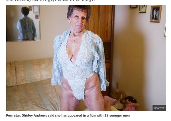 Shirley Andrews, pornostar 80 anni
